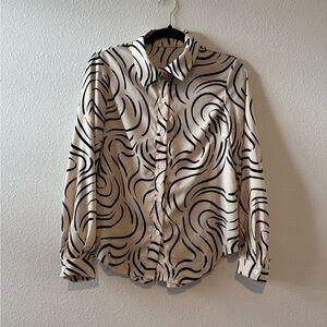 Stylish Black and Cream Shirt